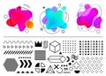 Vector shapes geometric design elements Royalty Free Stock Photo